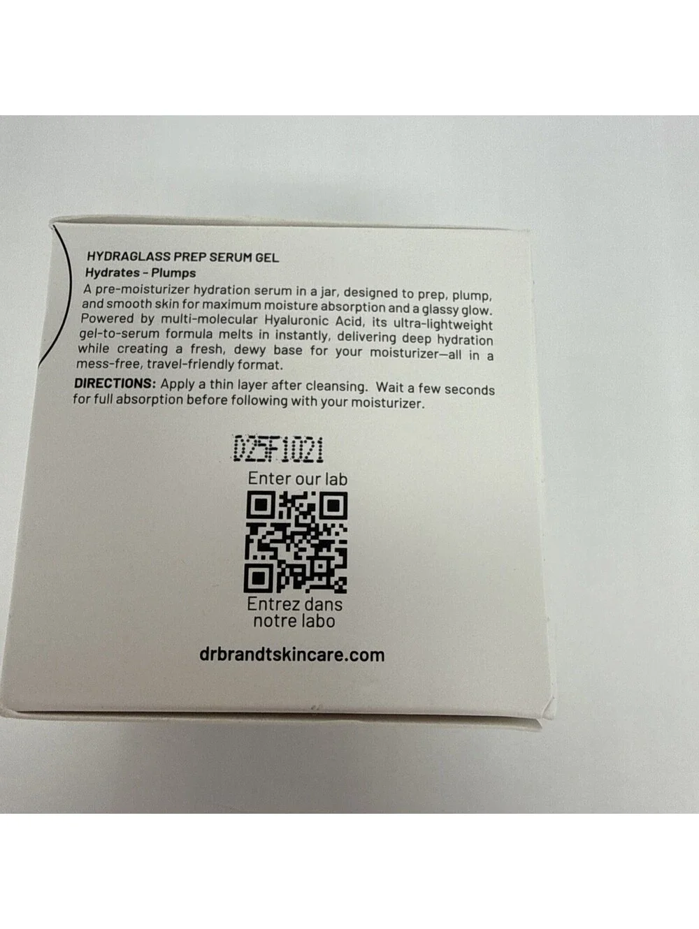 Dr. B Lab Hydraglass Prep Serum Gel Full Size 1 oz 30 ml | NIB Anti- Aging  CJ1